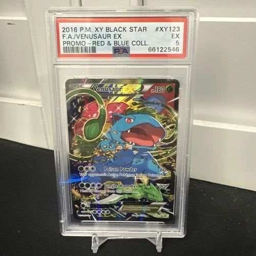 2016 Pokémon Red Blue Collection PSA 1 Venusaur Black Star Promo PSA 5