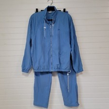 NIKE Vintage 90s Windbreaker Track Suit 2 Piece Set Womens Medium Florida Blue