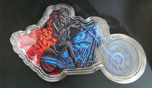 100 Gram Copper Bone Queen Biker Colorized Copper in Display Box