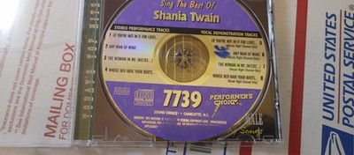 Sing The Best Of Shania Twain 7739 Performer's Sound Choice Karaoke CD Disc Only