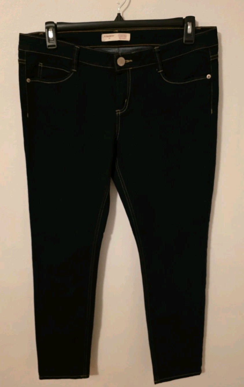 NEW NOBO No Boundaries Dark Blue High Rise Stretch Skinny Jeans Size 17
