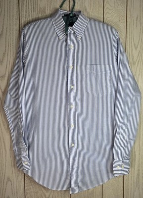 Vintage Chaps Ralph Lauren Stripe Hathaway USA Shirt 14.5 32/33 Preppy 80's/90's