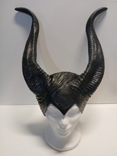 Maleficent Headpiece Women's Adult Costume Cosplay Halloween Black Rubber Horns