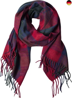 CHALIER FASHION Winter Schal Damen Geschenke für Frauen Kaschmir Großer Karierter Quadratischer