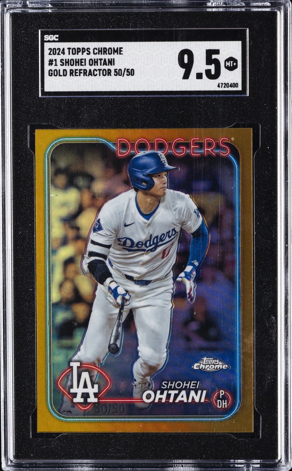 Shohei Ohtani 2024 Topps Chrome #1 Gold Refractor /50 Price Guide