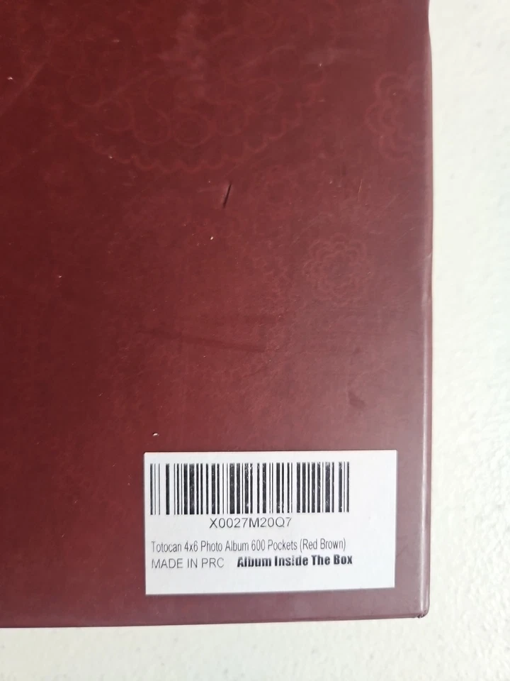 Álbumes de fotos grandes, 4x6, espacio para 600 fotos/cuero marrón/caja de regalo  Foto 2 de 4