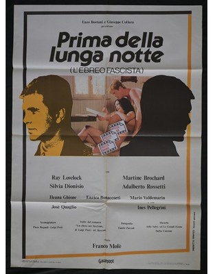 manifesto PRIMA DELLA LUNGA NOTTE l'ebreo fascista franco molè lovelock A514