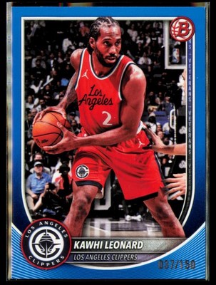 2025-26 Bowman Kawhi Leonard Blue Border #/150 #118 Los Angeles Clippers