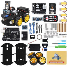 Smart Robot Car Kit V4.0 mit Kamera Arduino IDE kompatibel Line Tracking 4WD