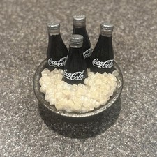 Vintage 1997 Coca Cola Mini Bottles On Ice Missing Magnet 2 Inches