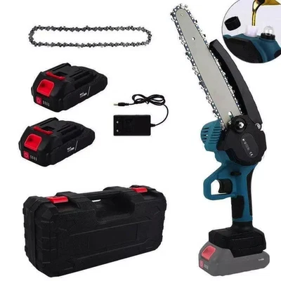 Mini Sega Elettrica a Batteria 1200W MOTOSEGA da 8" POLLICI con Olio Automatico