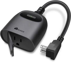 Kasa Prise intelligente extérieure, minuterie Wi-Fi, IP64, KP401