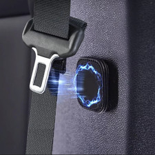 2pcs Magnetic Car Seat Belt Holder Pu Leather Safety Belt Clip Stop - New