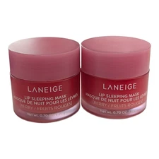 2 x LANEIGE Lip Sleeping Mask, Berrry 0.70oz Ea. NWOB - Free Shipping!