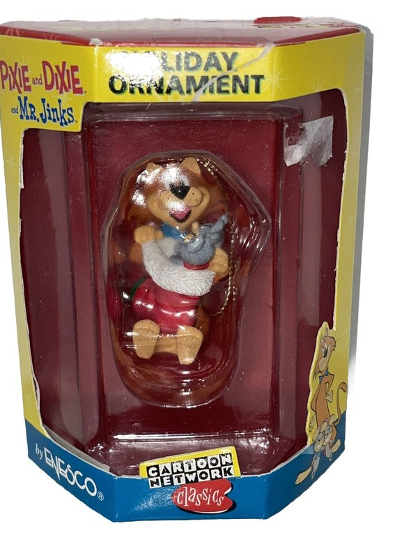 Cartoon Network 2000 Enesco Mr. Jinx Pixie & Dixie Christmas Ornament New
