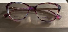ADIRA KATHERINE PURPLE MULTI 50/16/135 EYEGLASSES FRAMES ONLY BRAND NEW!!!