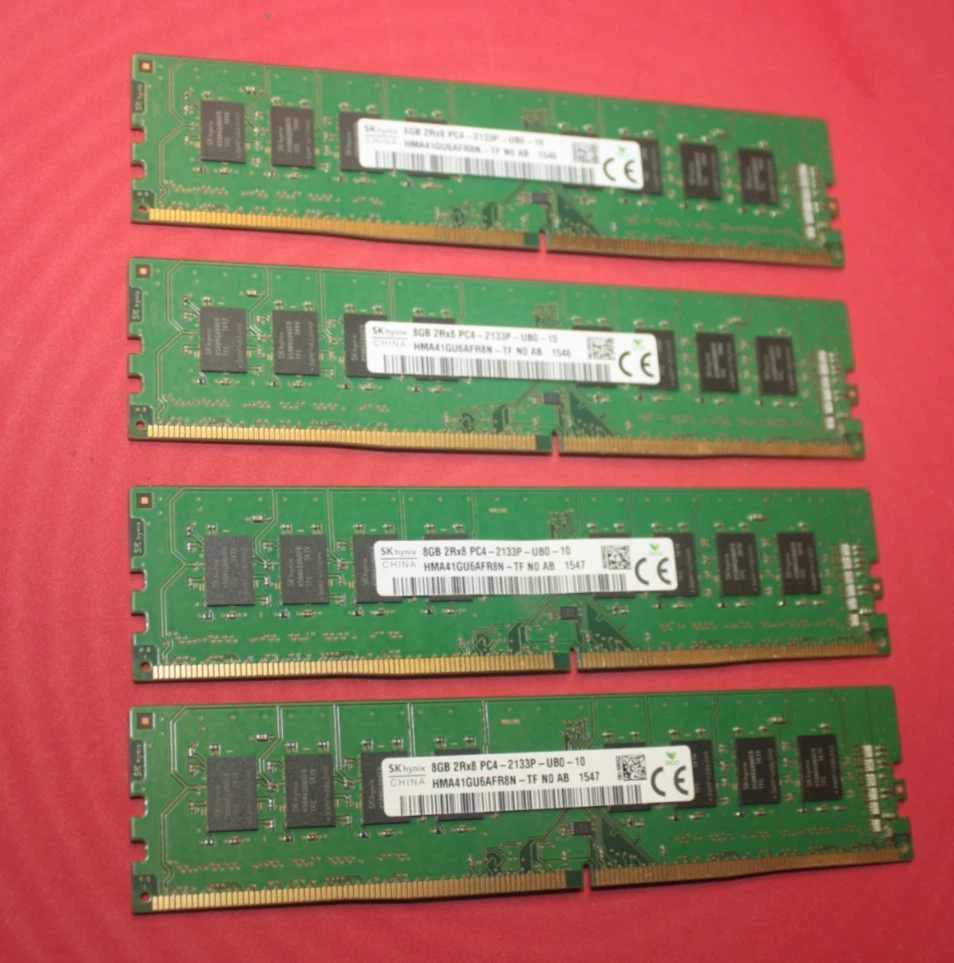 DDR4 8GBx4枚 32GB pc4-2133P 動作確認済み ② A-Tech 32GB (4x8GB) DDR4 2133 MHz UDIMM PC4-17000 (PC4-2133P) CL15