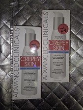 Advances Clinicals Crepey Skin Wrinkle Smoothing Cream Collagen Shea 4 oz Lot 2