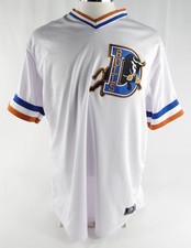 2024-25 Durham Bulls Jacob Waguespack #33 Game Used White Jersey 48 542