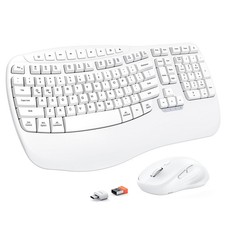 New Ergonomic Keyboard and Mouse Wireless Combo, Wave Keys Natural Typing, 2....