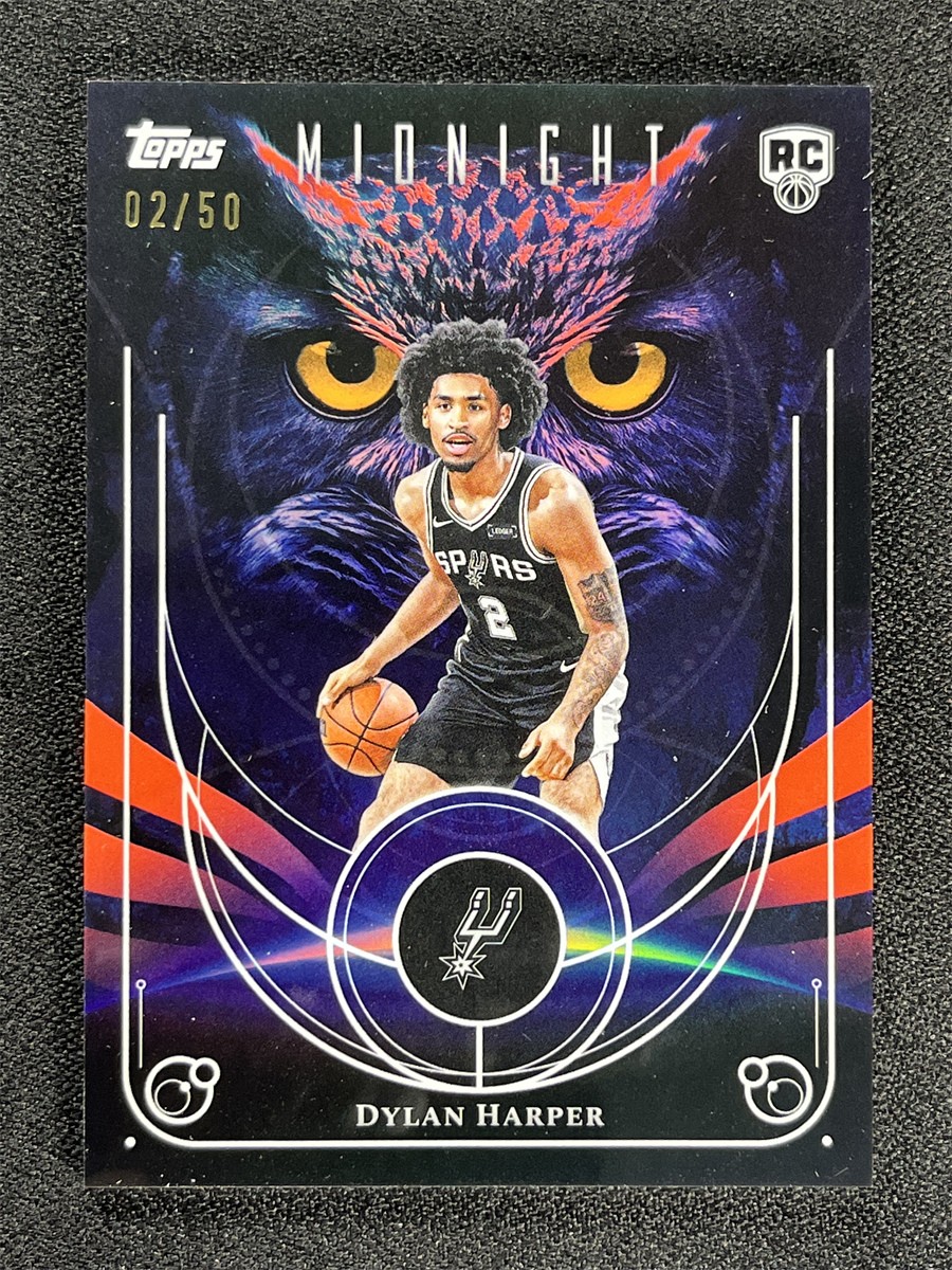 2/50 JSY# 1/1 2025-26 Topps Midnight Dylan Harper Night Owls RC Summer Solstice