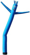 Light Blue 20ft Tall Inflatable Tube Man Air Powered Dancing Guy for Outdoors...