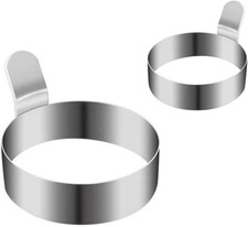 Set of 4 Fried Egg Moulds, Stainless Steel Egg Rings, Omelette Mould, Pancake Mo