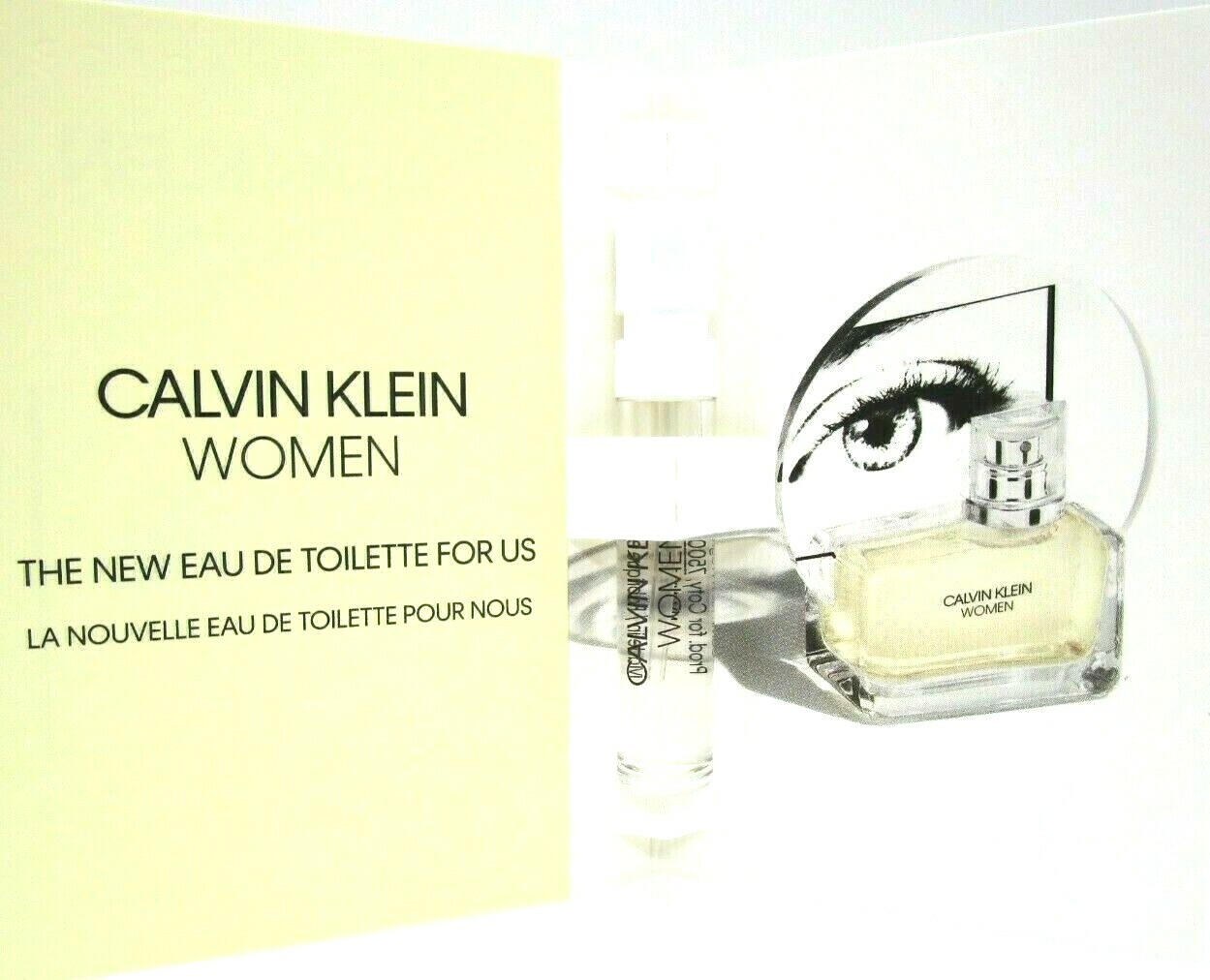 CALVIN KLEIN WOMEN EAU DE TOILETTE VIAL SPRAY 0.04 Oz NEW SAMPLE  