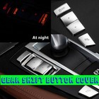 Fits For BMW 5 6 7 Series X3 X4 Gear Shift Side Button Cover Trim Accessories