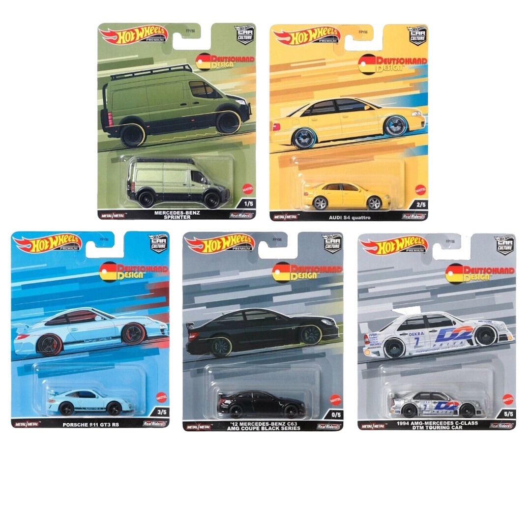 Hot Wheels Deutschland Design 5台セット Hot Wheels Premium Chase Deutschland Design Set of 5 Cars