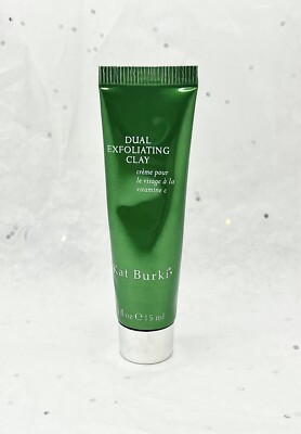 Kat Burki DUAL EXFOLIATING CLAY Mask .5oz/15ml Travel Size