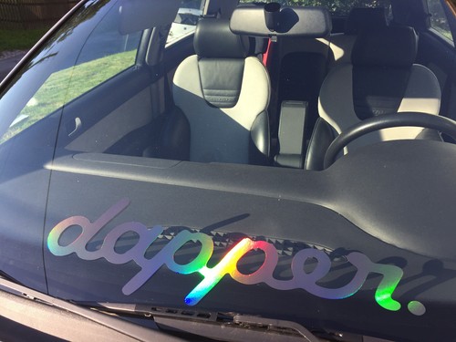 Dapper Auto Oilslick Aufkleber Holographic Farbwechsel Hologram Lazer Style - Picture 5 of 12
