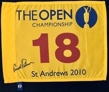 Arnold Palmer Signed St Andrews British Open Championship Golf Flag Autograph US