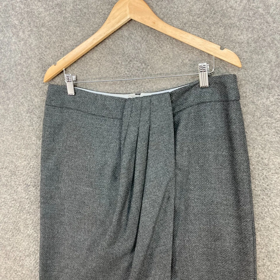 Falda Armani Collezioni Mujer 46 AU 16-18 Gris Lana Recta y Lápiz 5702 Foto 2 de 4