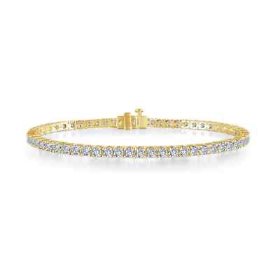 BRAND NEW Lafonn Gold Plated 3.25 CTW Diamond Classic Tennis Bracelet B3002CLG70