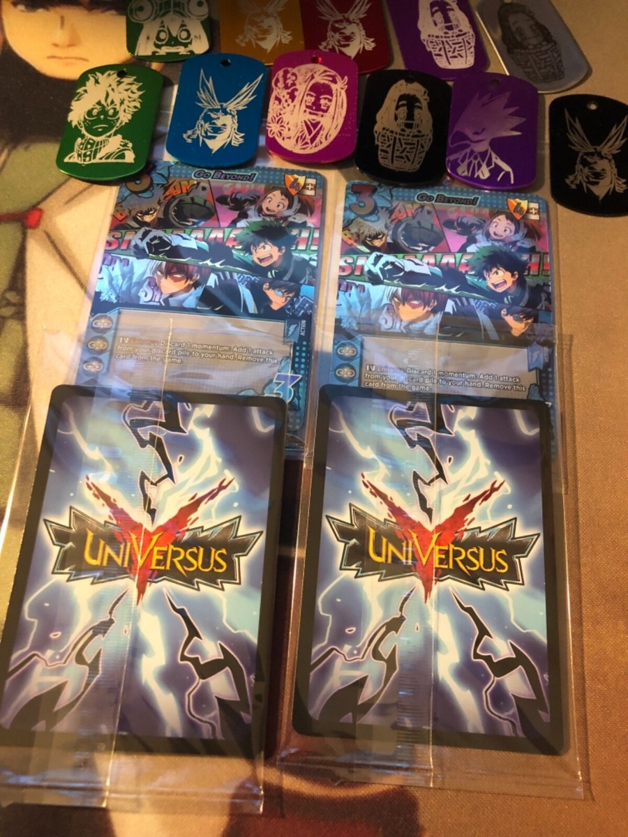 UNIVERSUS MY HERO ACADEMIA TCG CCG GO BEYOND PROMO BT PLAY SET 4