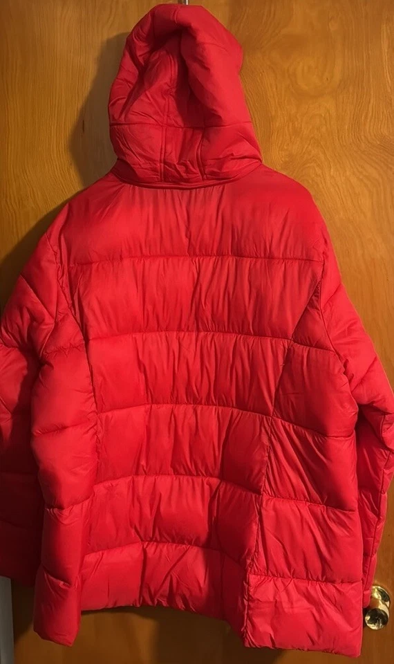 Chaqueta acolchada roja para mujer 3X Foto 4 de 4