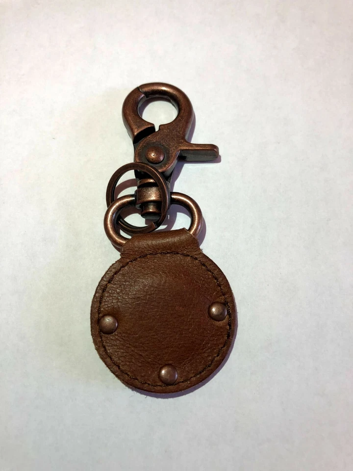 Llavero Día de San Patricio Marca de la Suerte Cierre de Cuero Hoja de Trébol Nuevo en Caja Arroco Foto 4 de 4