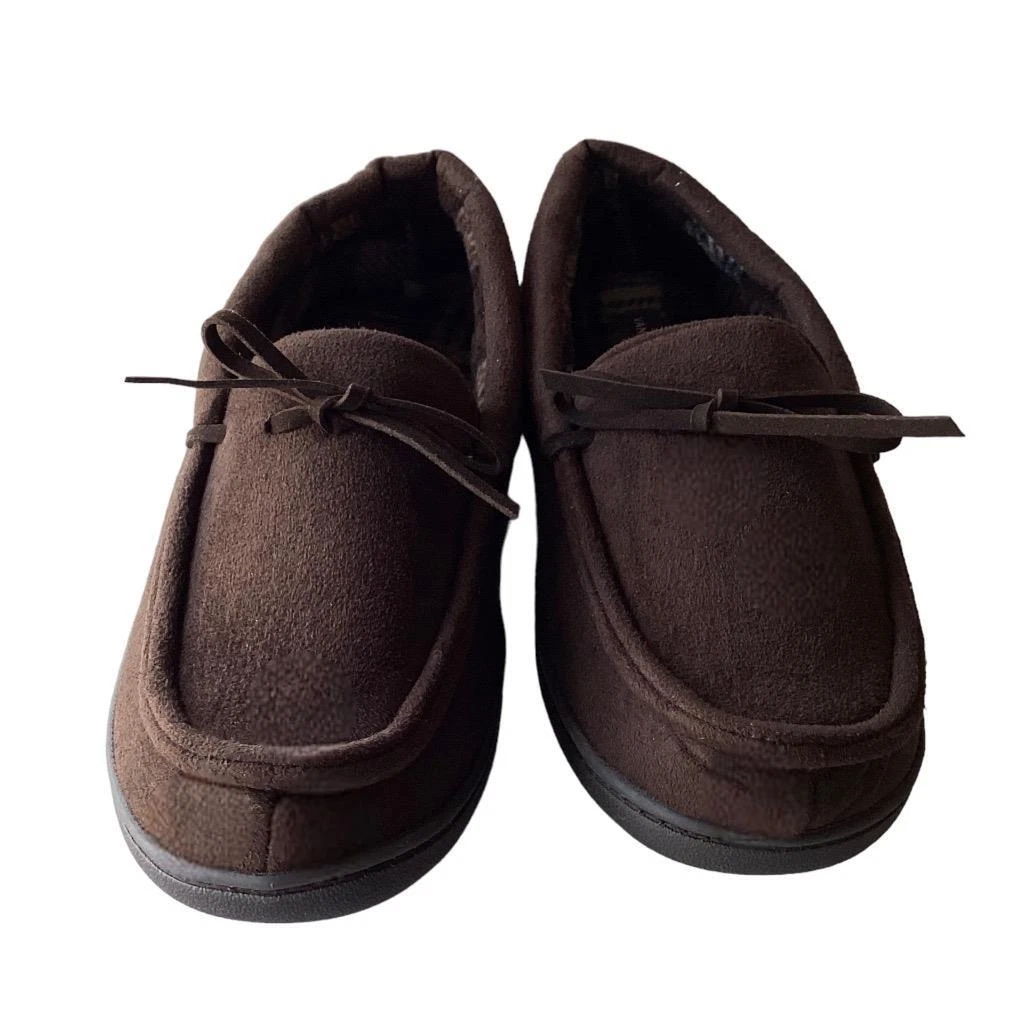 Van Heusen Mens Billy Mens M 8 9 Microsuede Fleece Lined Slippers
