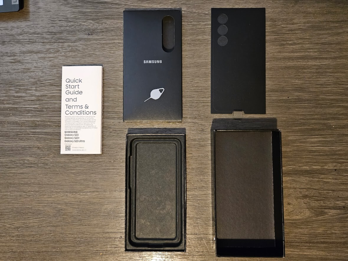 Samsung Galaxy S23 本体 ブラック 箱付き Samsung Galaxy S23 Ultra - 256 GB - Black (AT&T) - Open Box