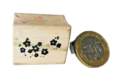 Rubber Ink Stempel Blume Floral Holz Holzkunst Handwerk ncb