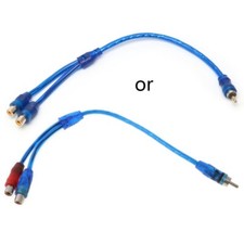 Car MP3 o RCA 1 Male to 2 Female Y Splitter Cable Adapter Cord