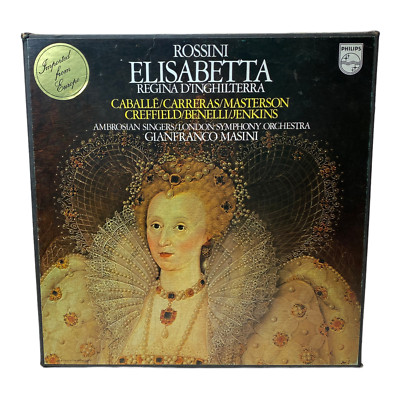 クラシック Montserrat Caballe  Rossini;Elisabetta Rossini: Elisabetta Regina D'Inghilterra, Caballe, Carreras 3 LP