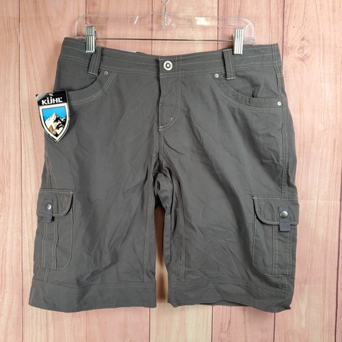 Kuhl Splash Shorts Womens Sz 0 Shadow Gray Hiking Trail NEW NWT