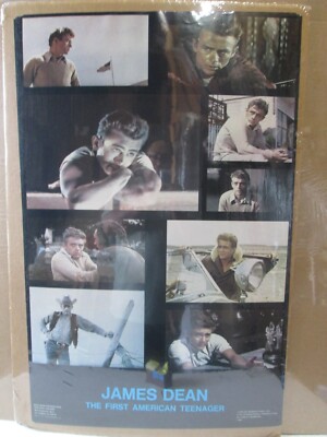 Vintage James Dean 1978 collage poster actor first American teenager  20854