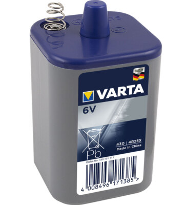 Varta Longlife 430 4R25X 6V Blockbatterie Licht 7,5Ah Zink-Kohle (lose)