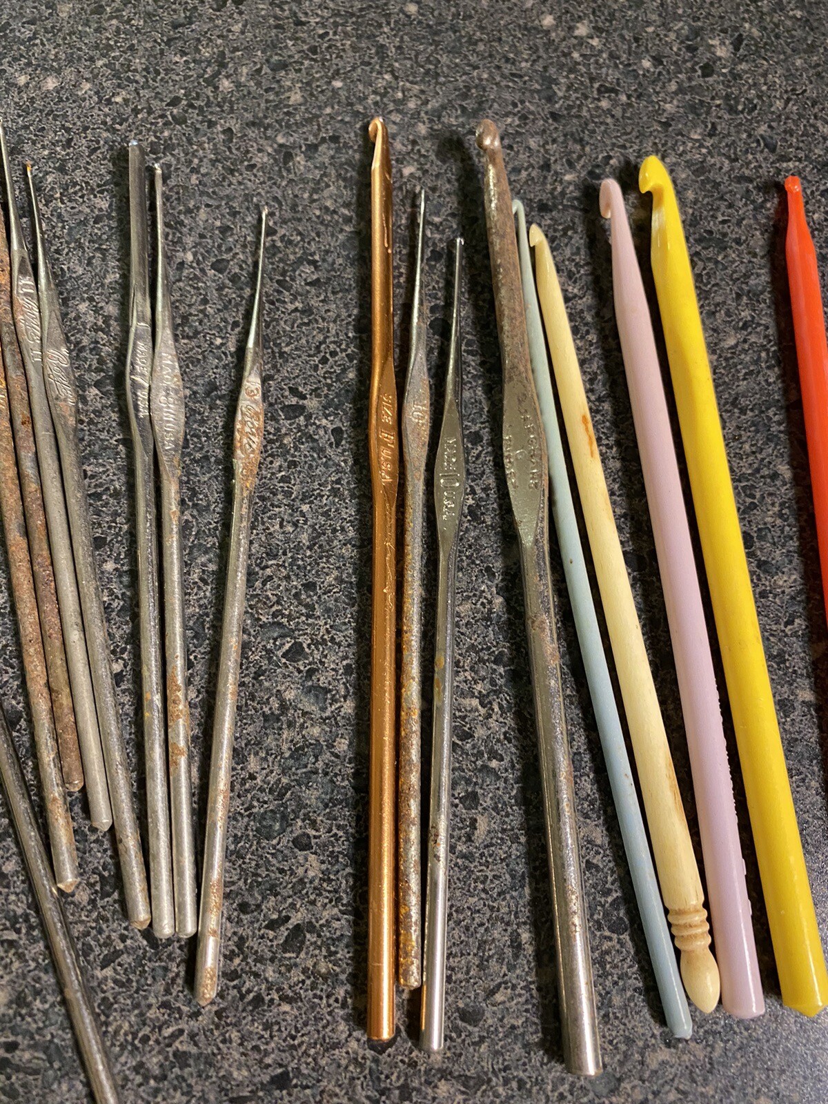 Large lot Vintage Crochet Hooks & Needles. Made In USA & England. eBay