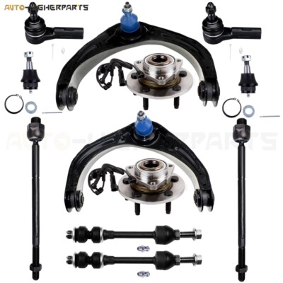 For 2006-2008 Dodge Ram 1500 12x Front Control Arm Tie Rod Sway Bar & Wheel Hub