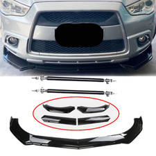 For Mitsubishi Asx Front Bumper Lip Splitter Spoiler Strut Rods Bar Rods L