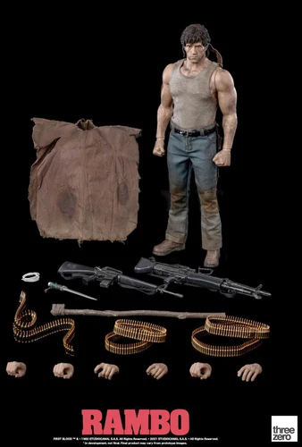 Threezero Three Zero Rambo First Blood 1/6 John Rambo Figure New USA
